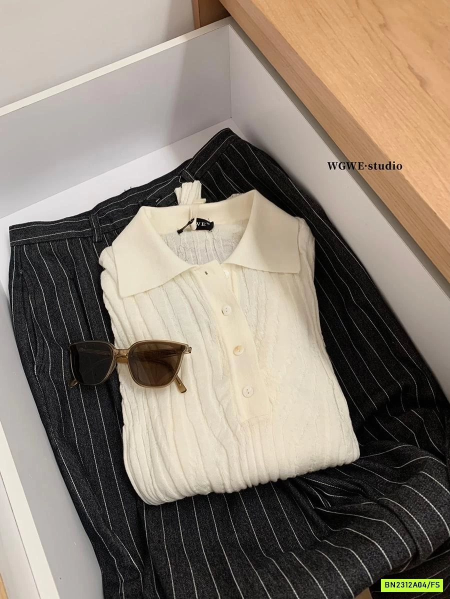 POLO GIẤY CỔ V WGWEW8107