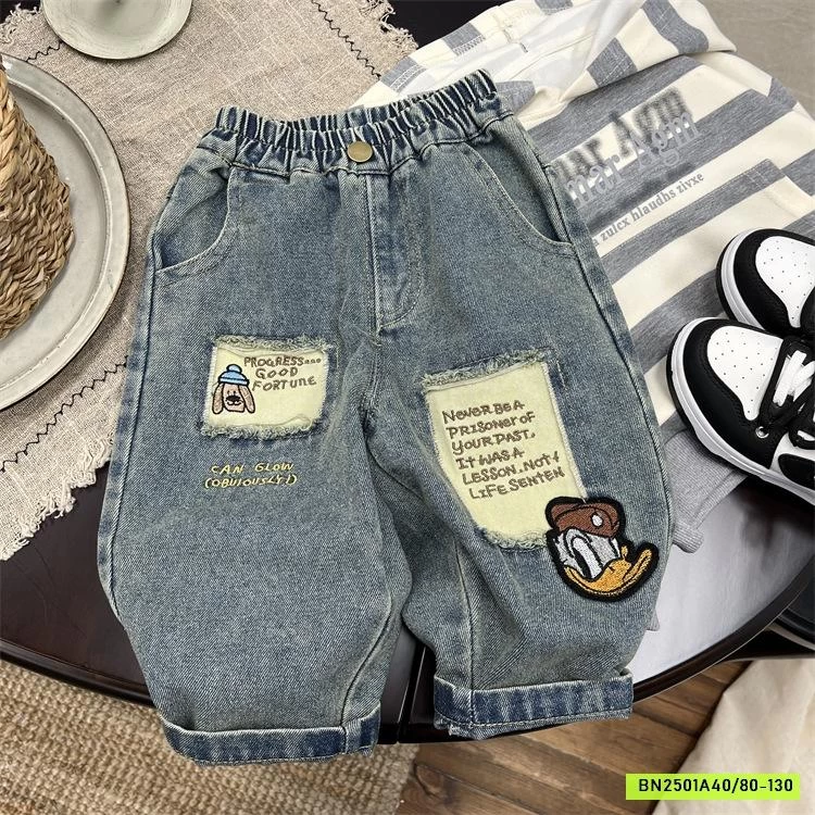 JEANS BAGGY THÊU VỊT DONAL