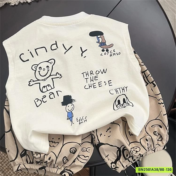 SÉT ÁO TANKTOP MIX QUẦN BOOM IN HÌNH