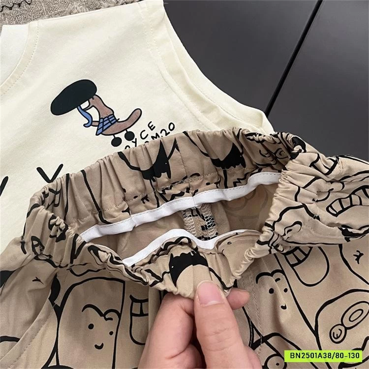 SÉT ÁO TANKTOP MIX QUẦN BOOM IN HÌNH