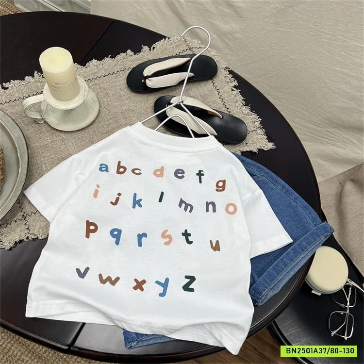 ÁO THUN CHỮ CÁI NGẮN TAY
