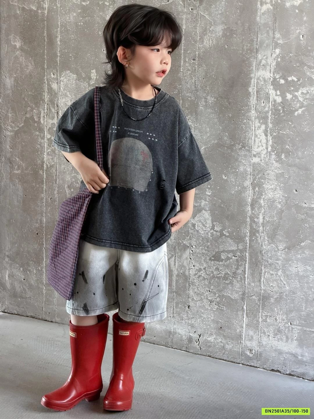 SÉT ÁO THUN ĐEN MIX SHORT VẢY SƠN