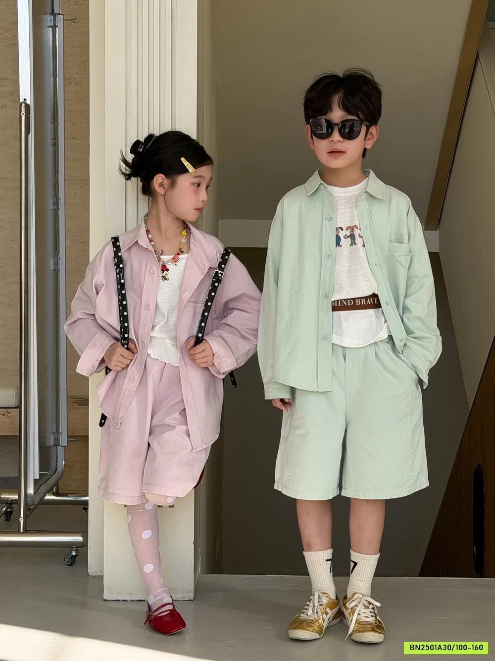 SET SƠ MI QUẦN SHORT KUMAIKIDS