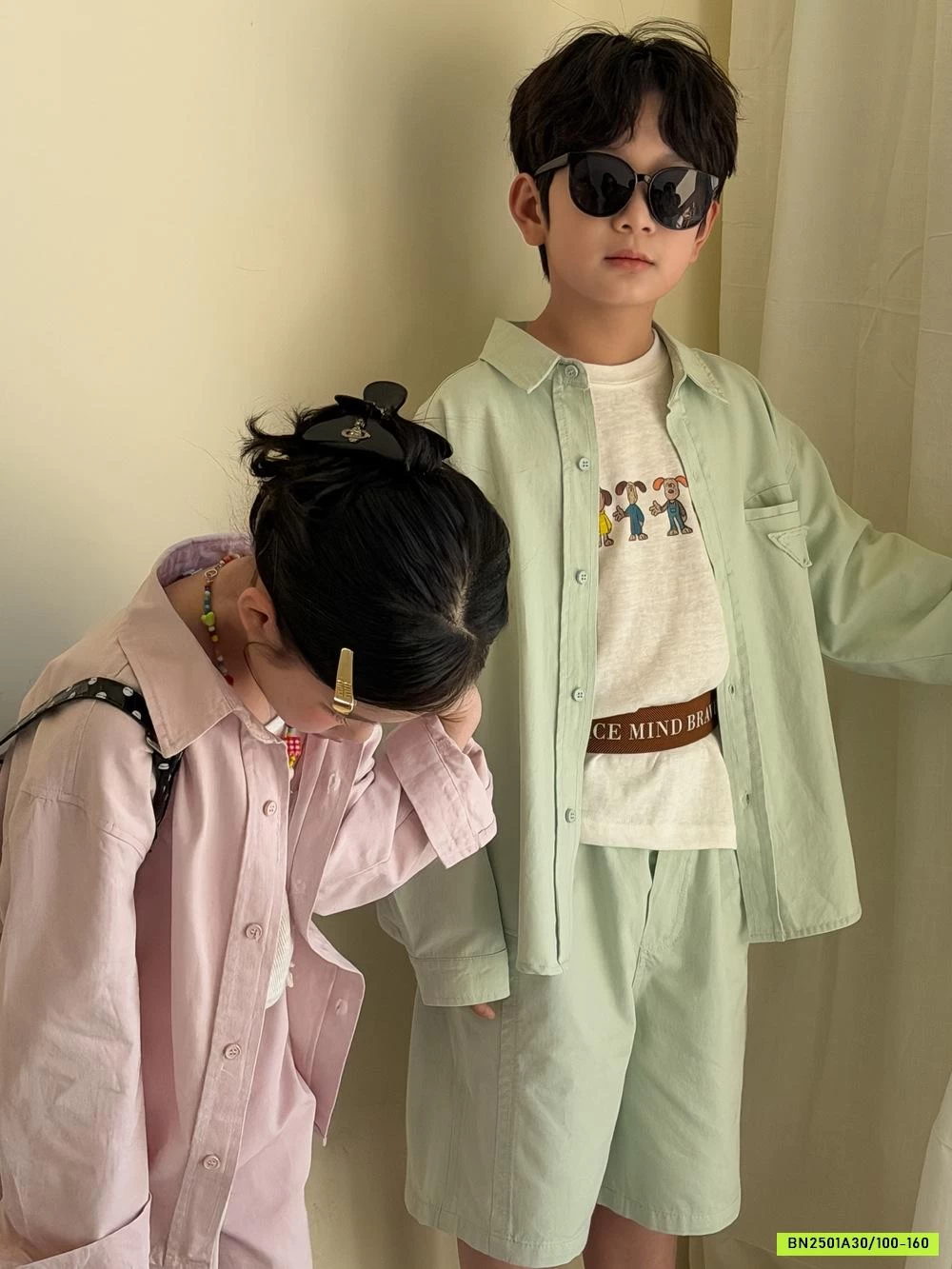 SET SƠ MI QUẦN SHORT KUMAIKIDS