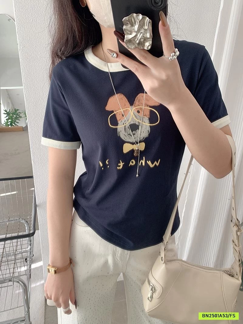 ÁO THUN CÚN CỔ TRÒN