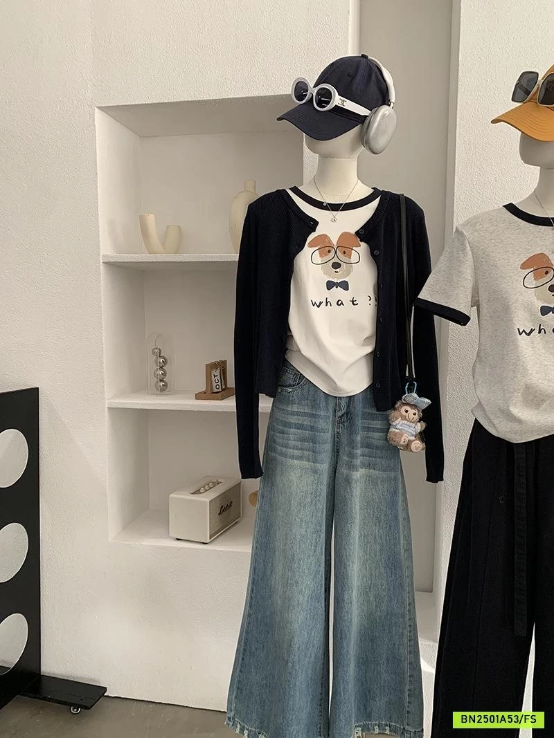 ÁO THUN CÚN CỔ TRÒN