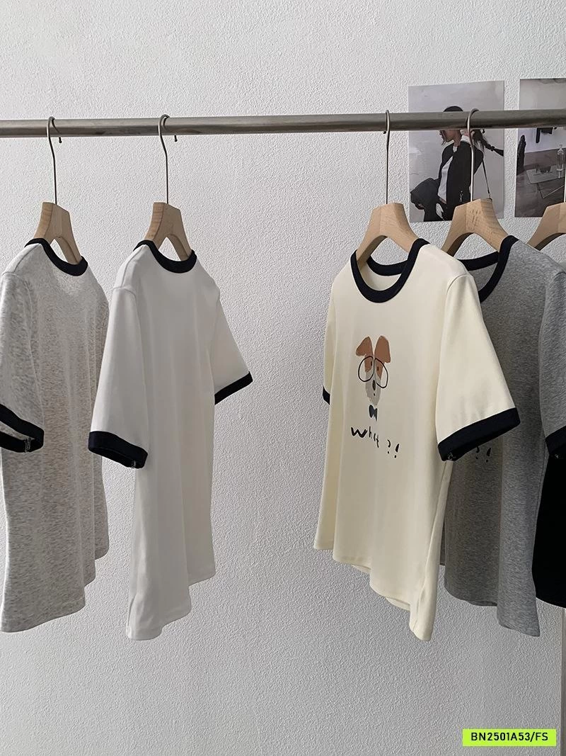 ÁO THUN CÚN CỔ TRÒN