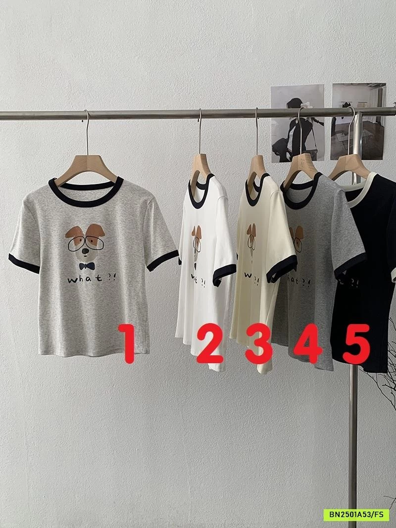 ÁO THUN CÚN CỔ TRÒN