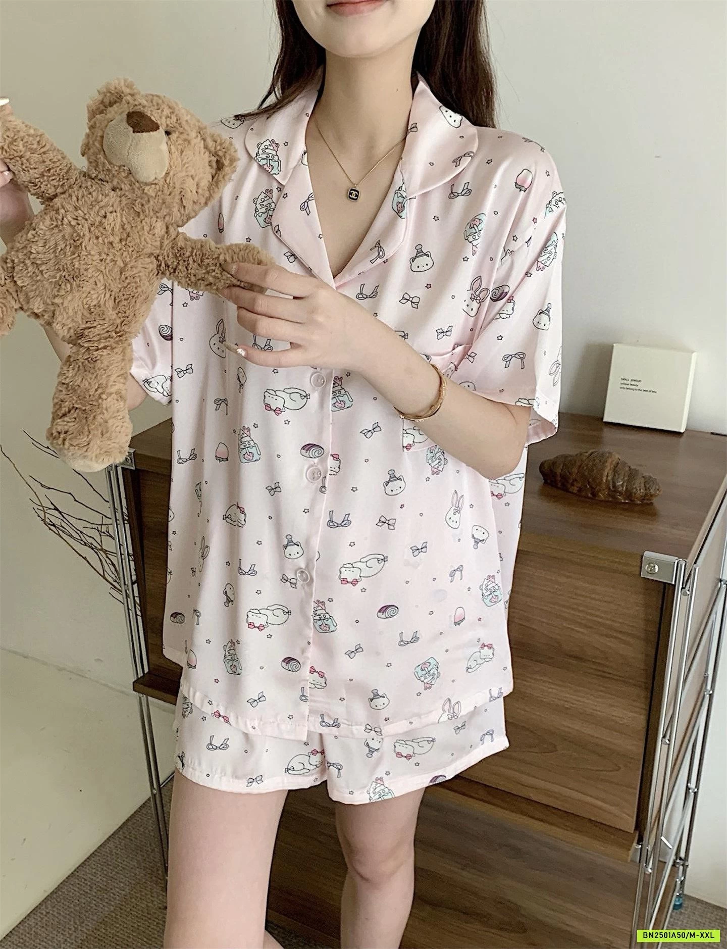 PIZAMA CỘC TAY DỄ THƯƠNG