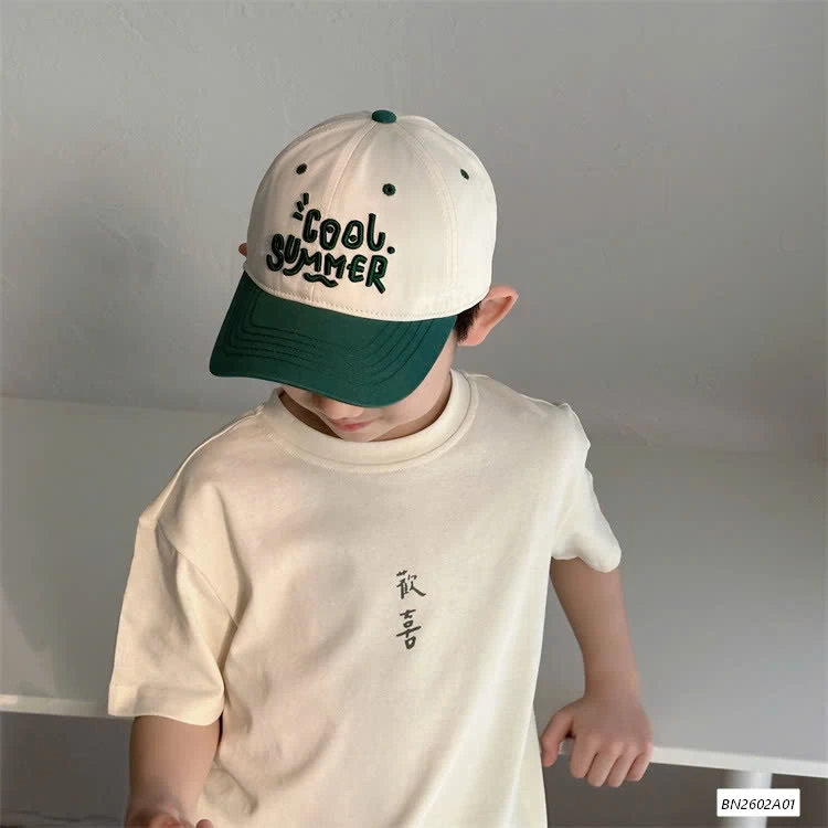 MŨ KẾT PHỐI MÀU THÊU CHỮ