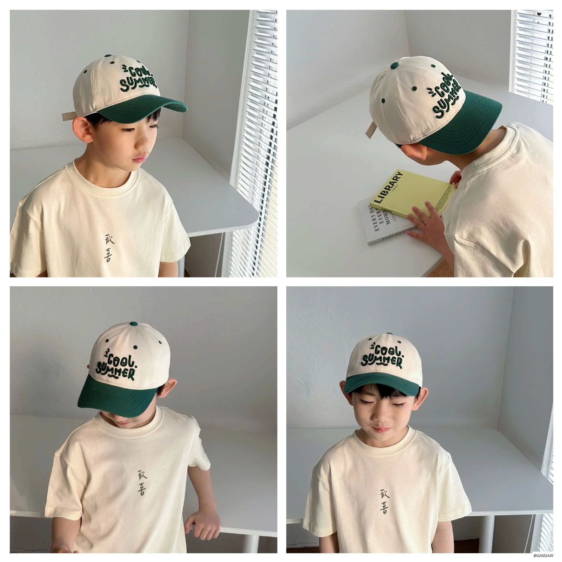 MŨ KẾT PHỐI MÀU THÊU CHỮ