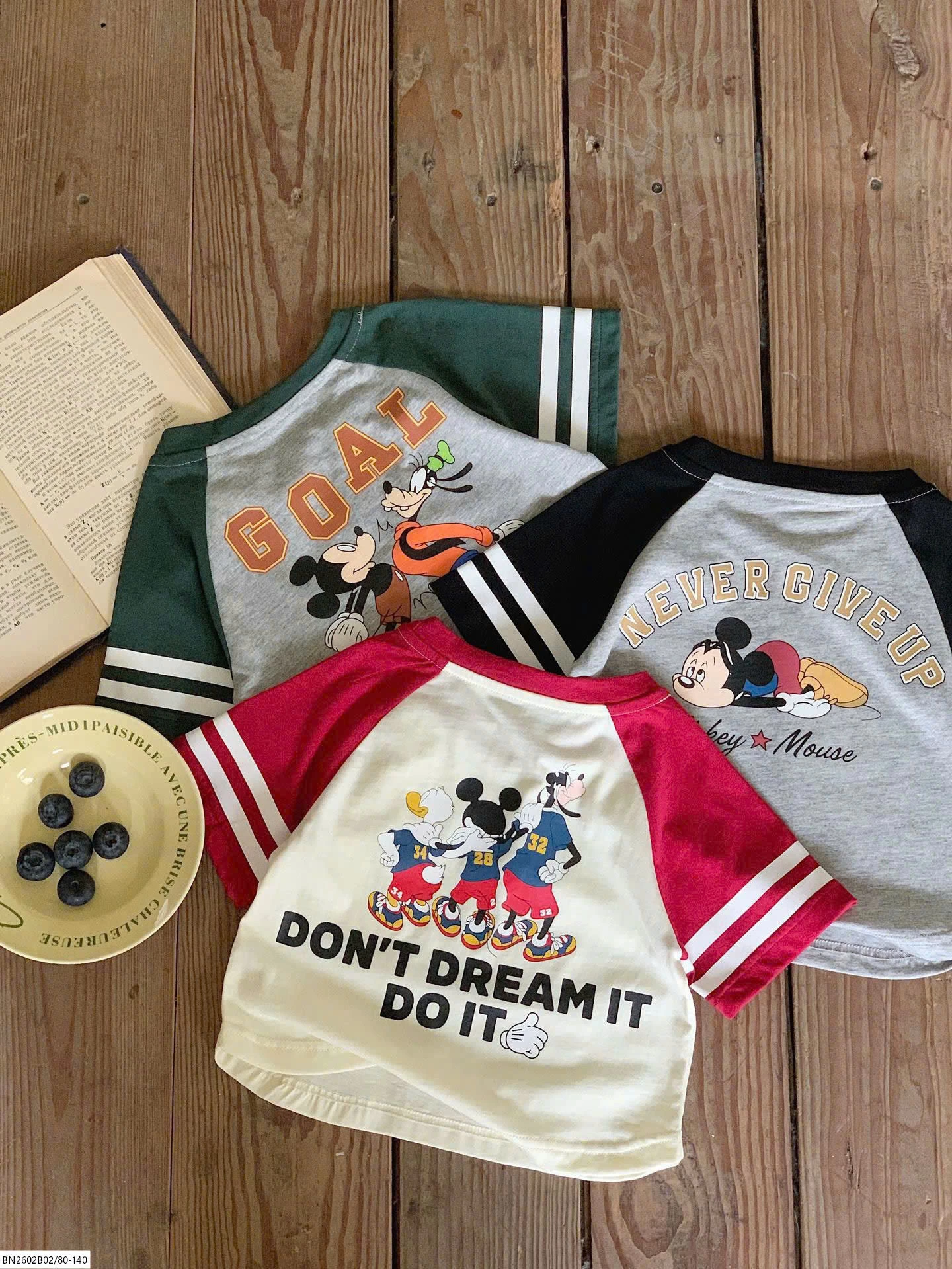 ÁO THUN MICKEY PHỐI MÀU