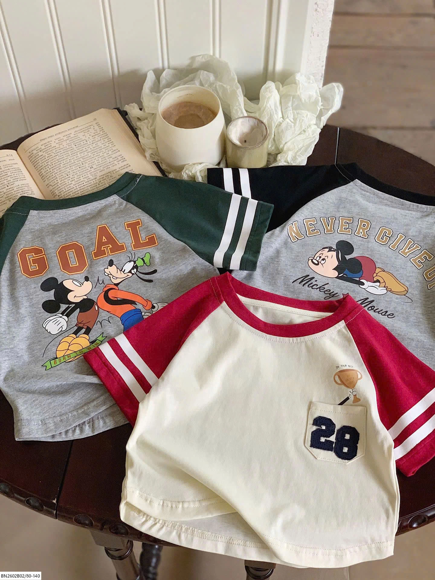 ÁO THUN MICKEY PHỐI MÀU
