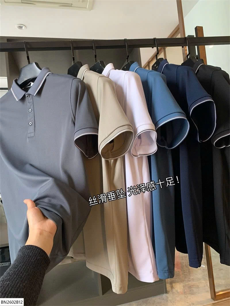 ÁO POLO CỘC TAY NAM TRƠN MÀU