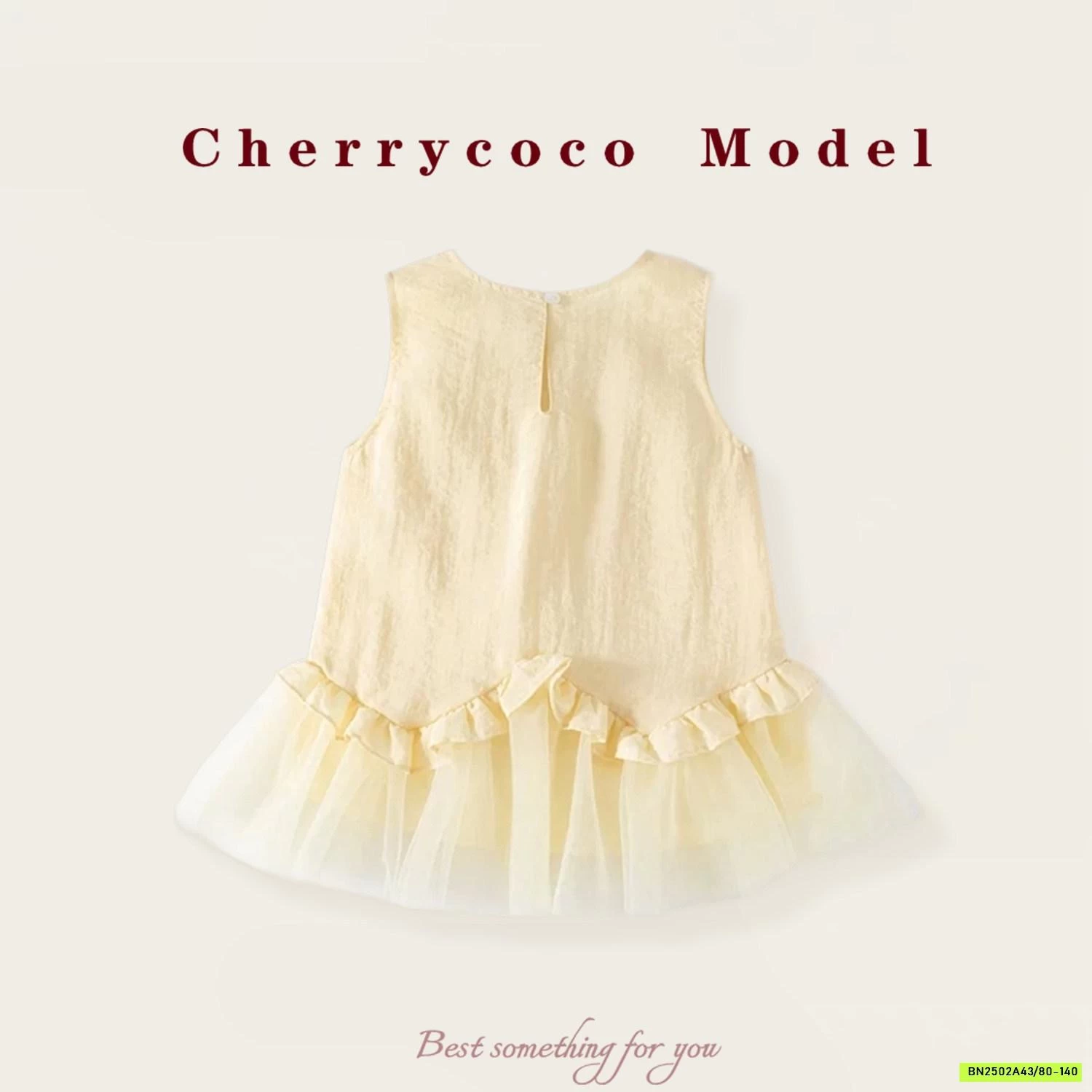 ĐẦM VÀNG GẮN NƠ CHERRYCOCO