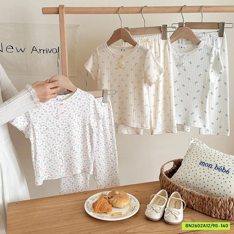 SÉT BỘ COTTON GIẤY HOA NHÍ