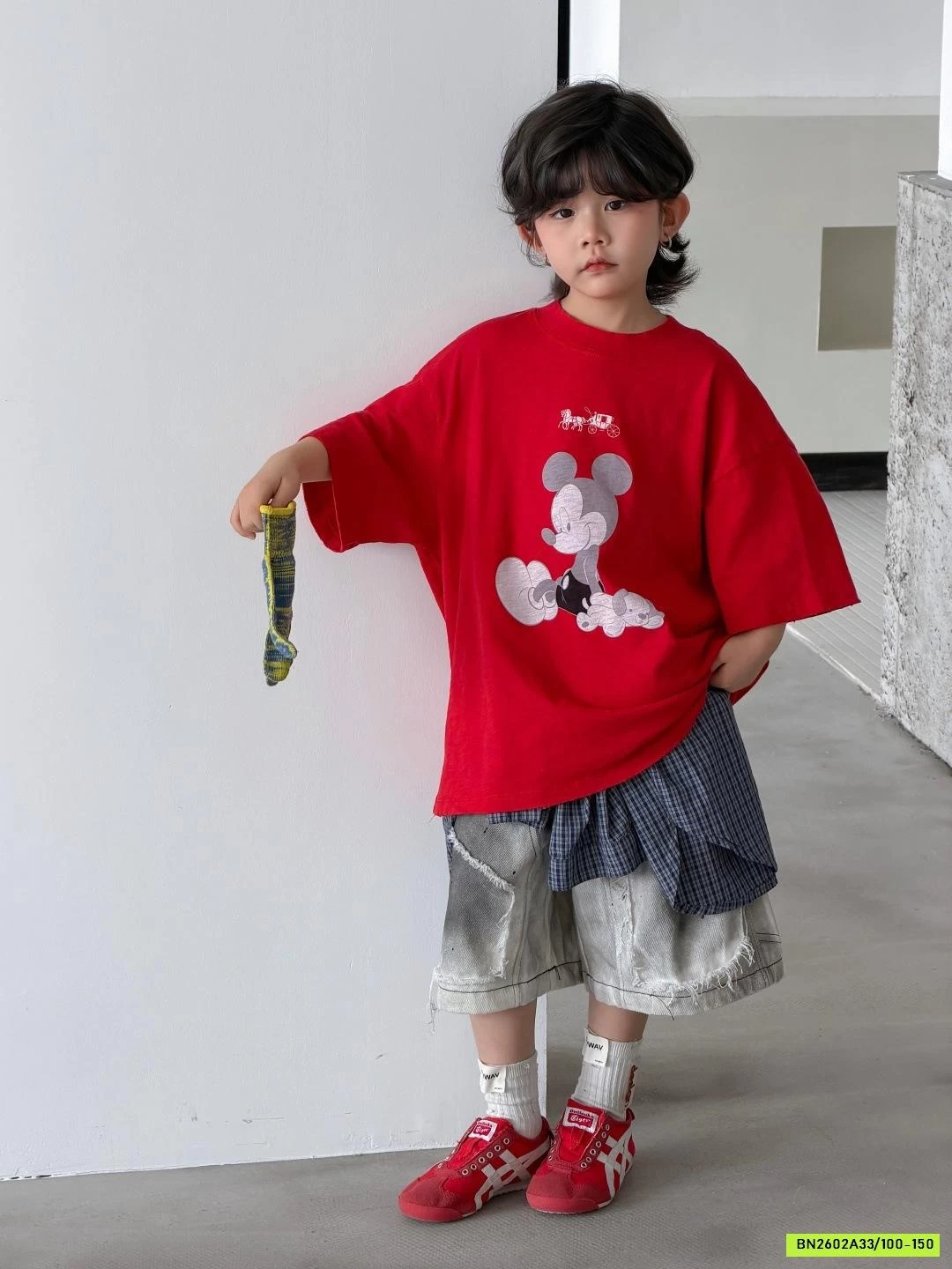 ÁO THUN MICKEY ĐỎ