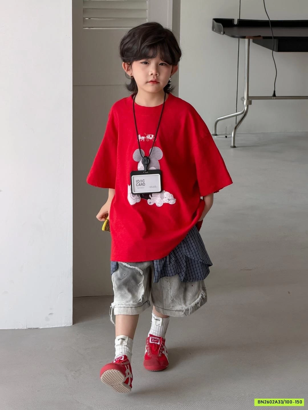 ÁO THUN MICKEY ĐỎ