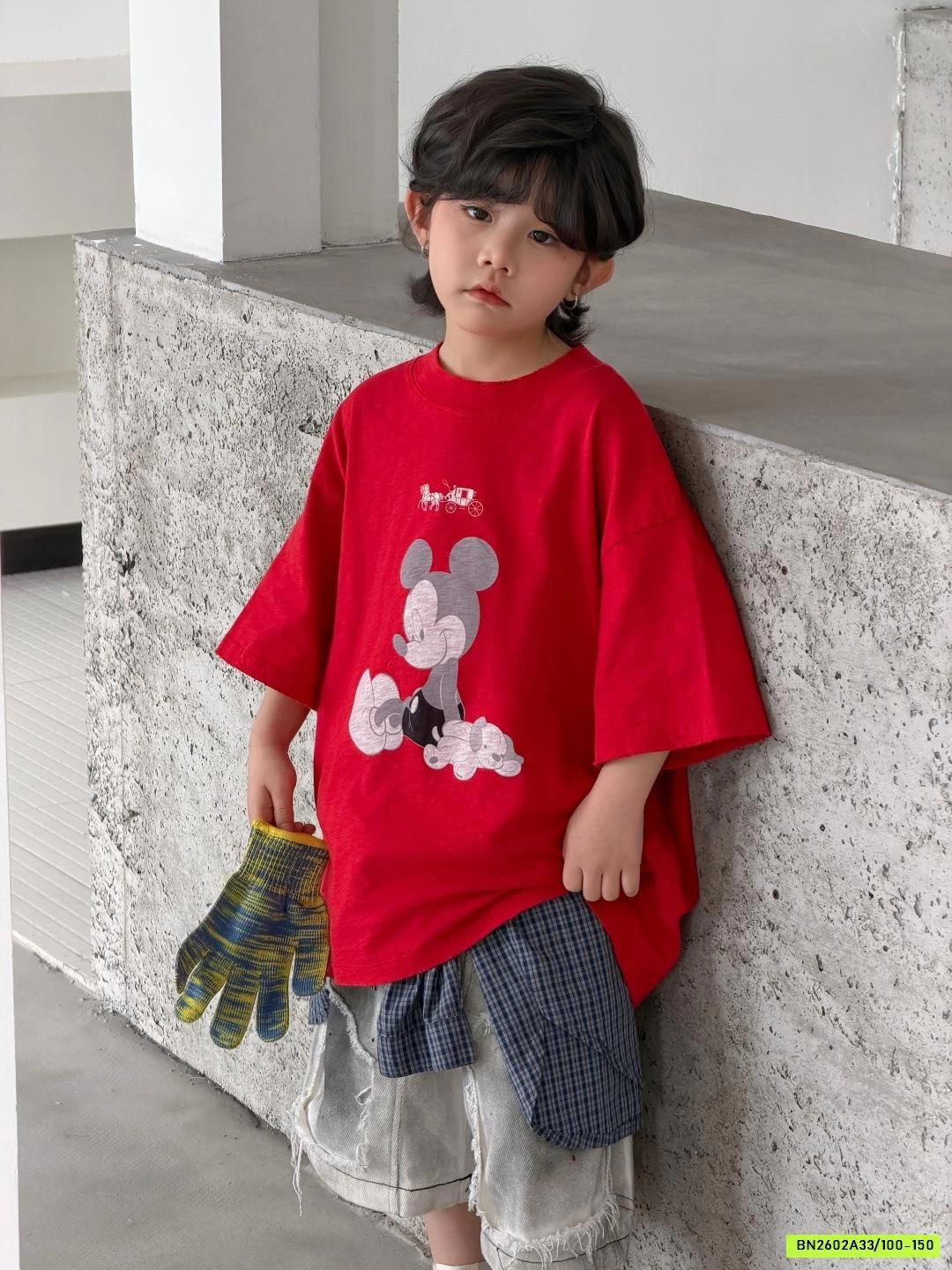 ÁO THUN MICKEY ĐỎ