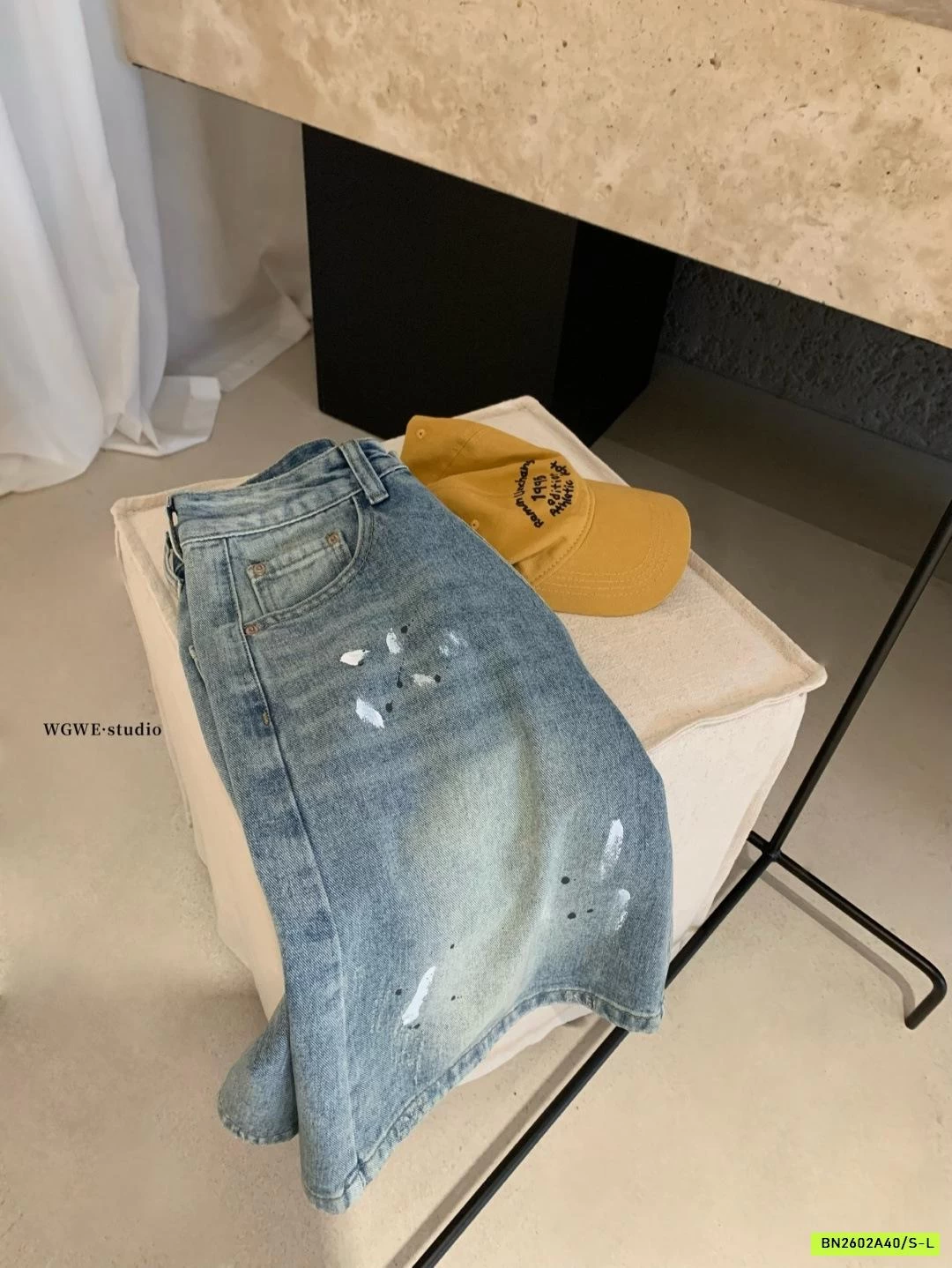 JEANS LỬNG VẢY SƠN WGWE8753