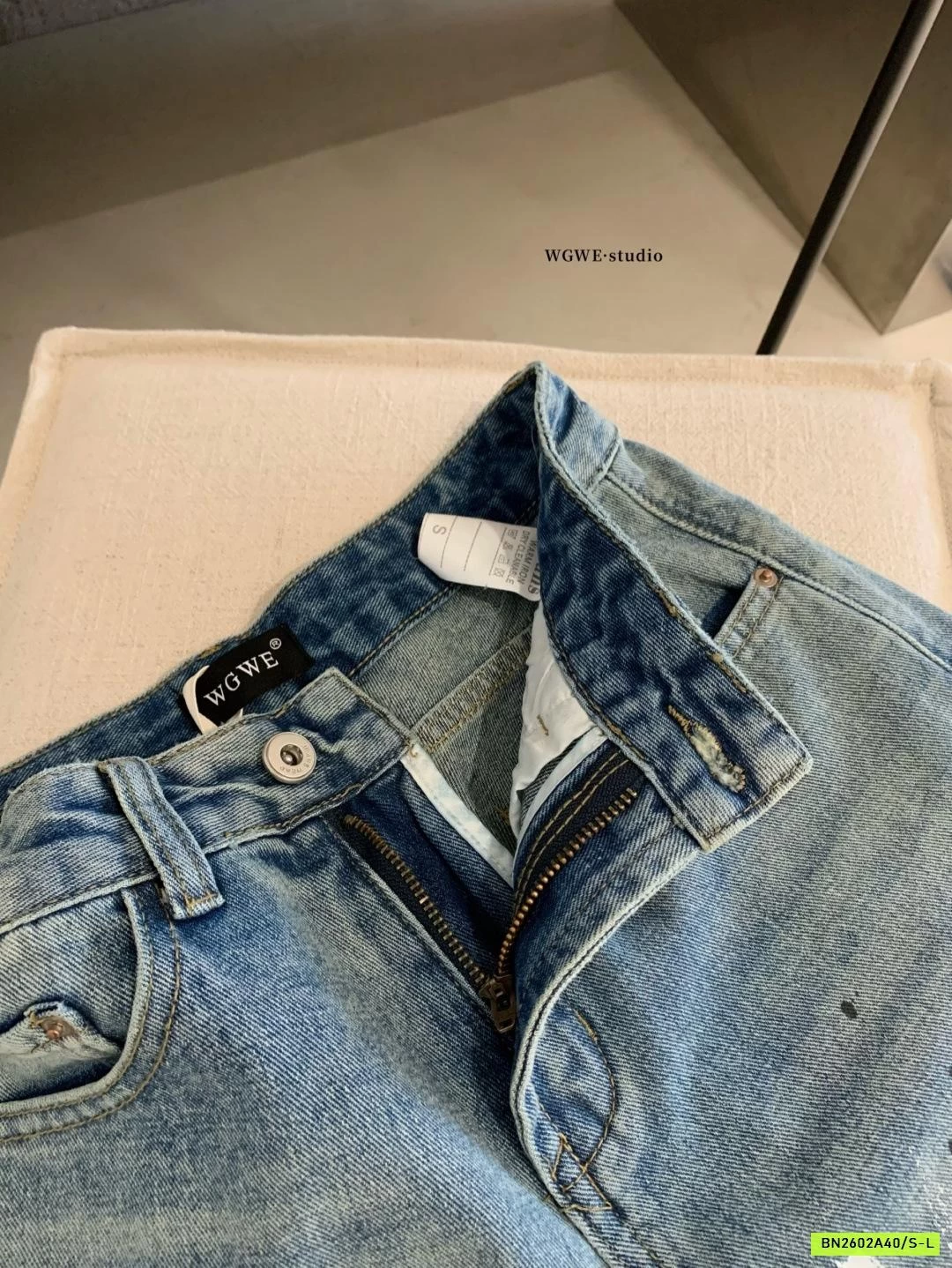 JEANS LỬNG VẢY SƠN WGWE8753