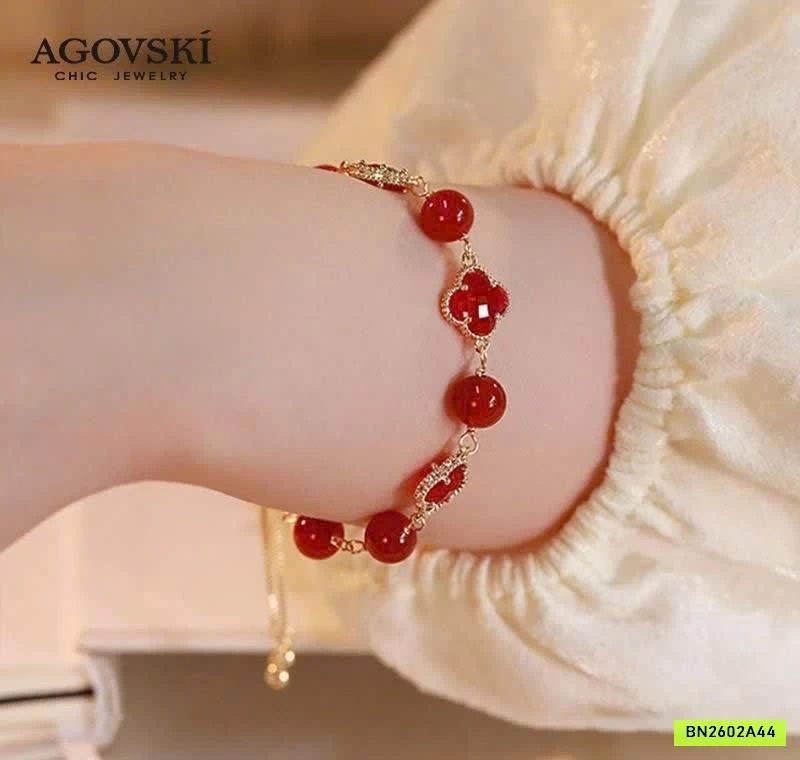 VÒNG TAY ĐỎ MAY MẮN AGOVSKI