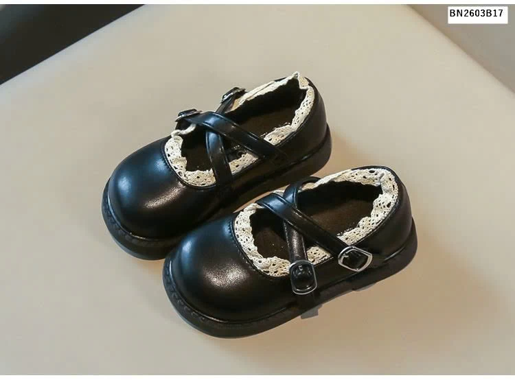 GIÀY BÚP BẾ DA PU VIỀN REN