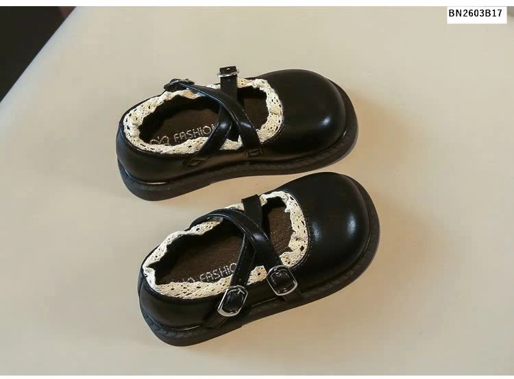 GIÀY BÚP BẾ DA PU VIỀN REN