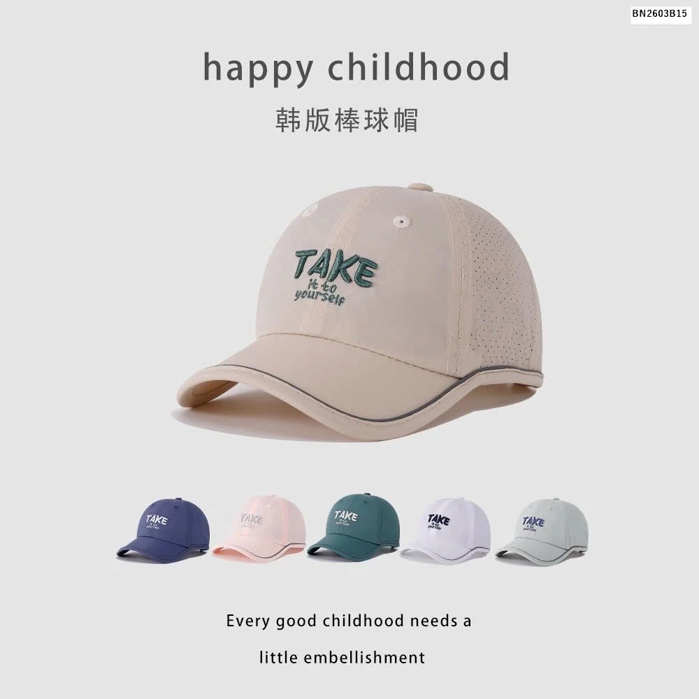 MŨ KẾT VẢI DÙ CHỮ TAKE