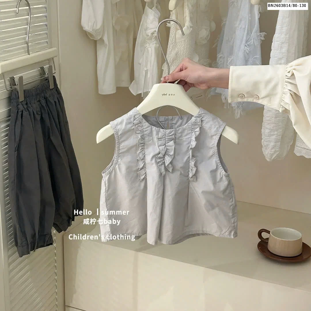 SÉT ÁO SÁT NÁCH VIỀN BÈO MIX QUẦN THÔ