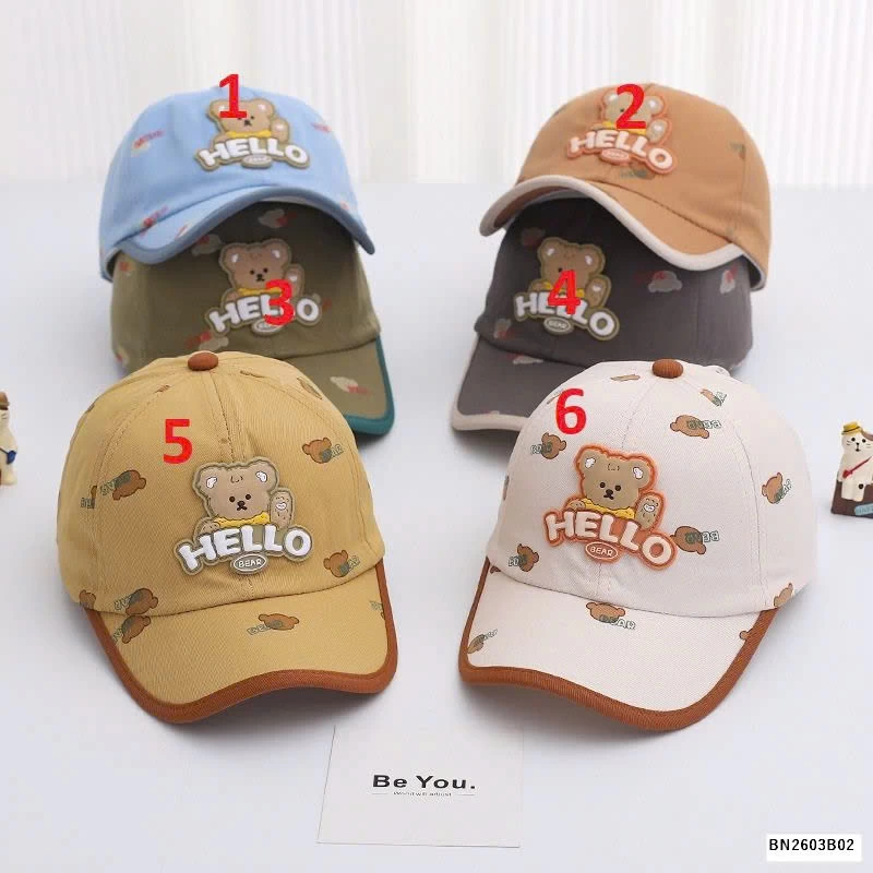 MŨ LƯỠI TRAI GẤU HELLO