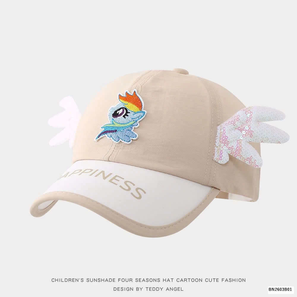 MŨ LƯỠI TRAI CÁNH THIÊN THẦN LẤP LÁNH