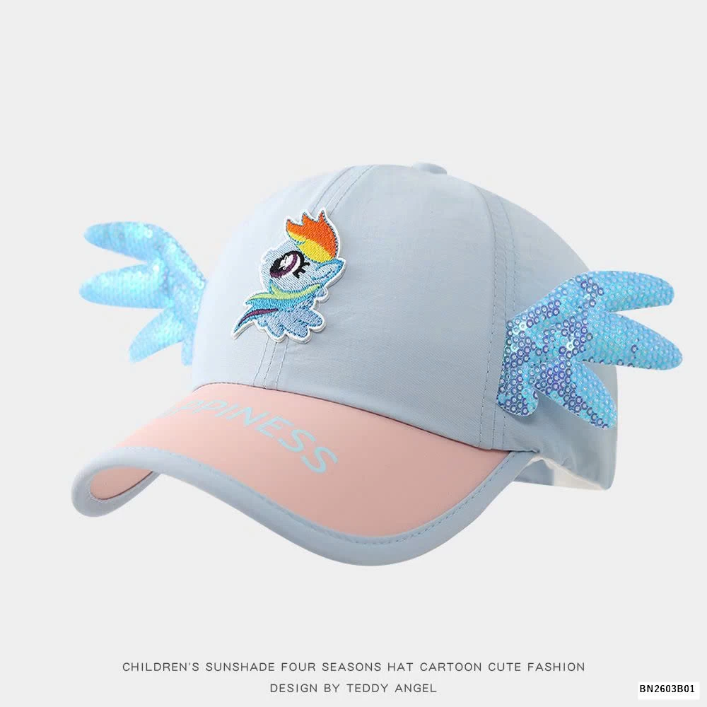 MŨ LƯỠI TRAI CÁNH THIÊN THẦN LẤP LÁNH