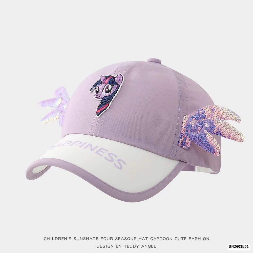 MŨ LƯỠI TRAI CÁNH THIÊN THẦN LẤP LÁNH