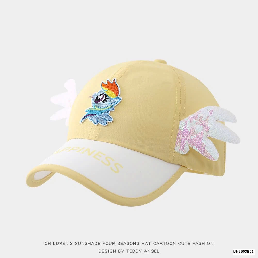 MŨ LƯỠI TRAI CÁNH THIÊN THẦN LẤP LÁNH