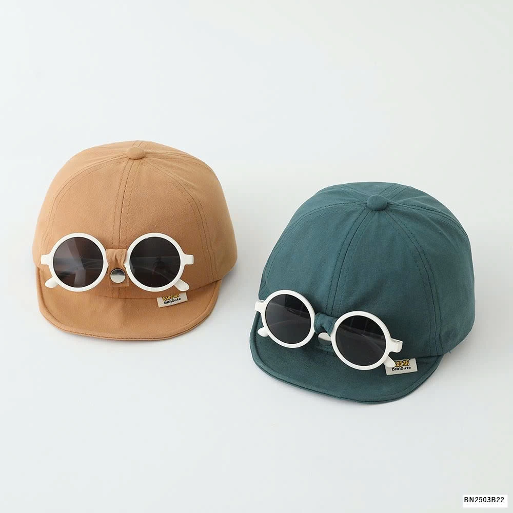 MŨ LƯỠI TRAI KÈM KÍNH NHÍ