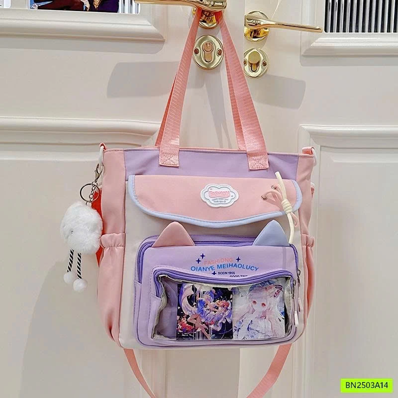 TÚI ĐEO CHÉO CANVAS HỌC THÊM