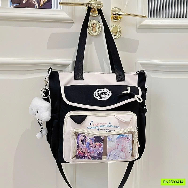 TÚI ĐEO CHÉO CANVAS HỌC THÊM