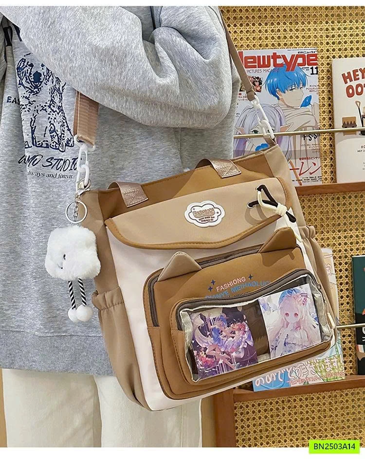 TÚI ĐEO CHÉO CANVAS HỌC THÊM