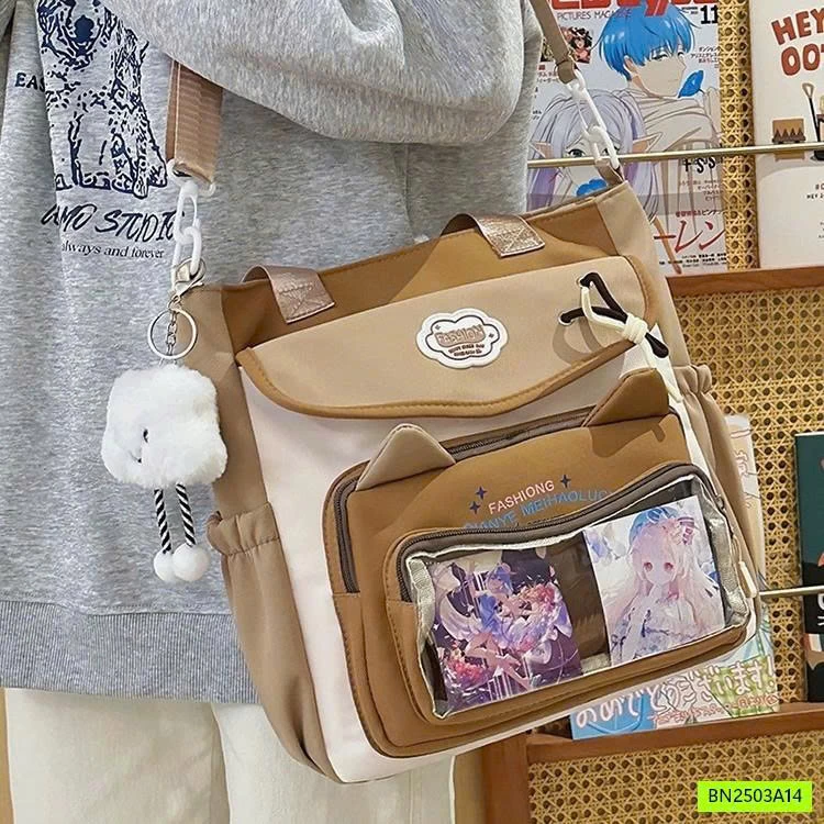 TÚI ĐEO CHÉO CANVAS HỌC THÊM