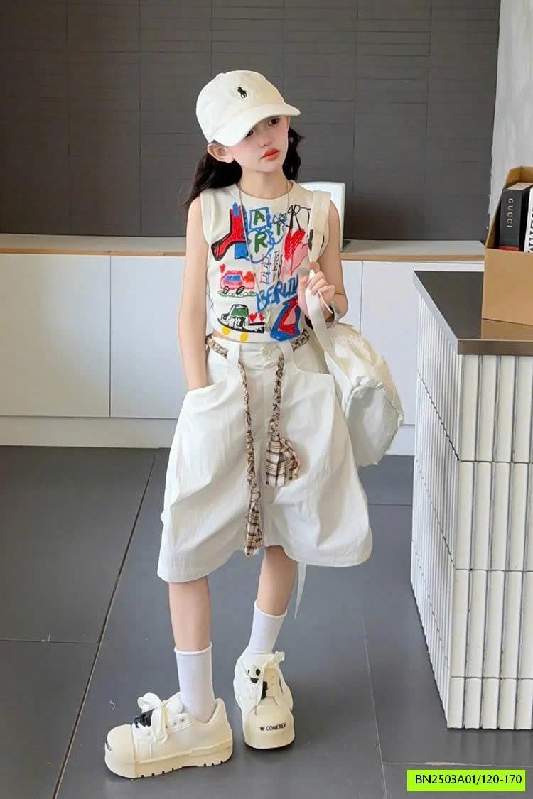 CROPTOP SẮC MÀU MIX QUẦN BÍ SZ ĐẠI