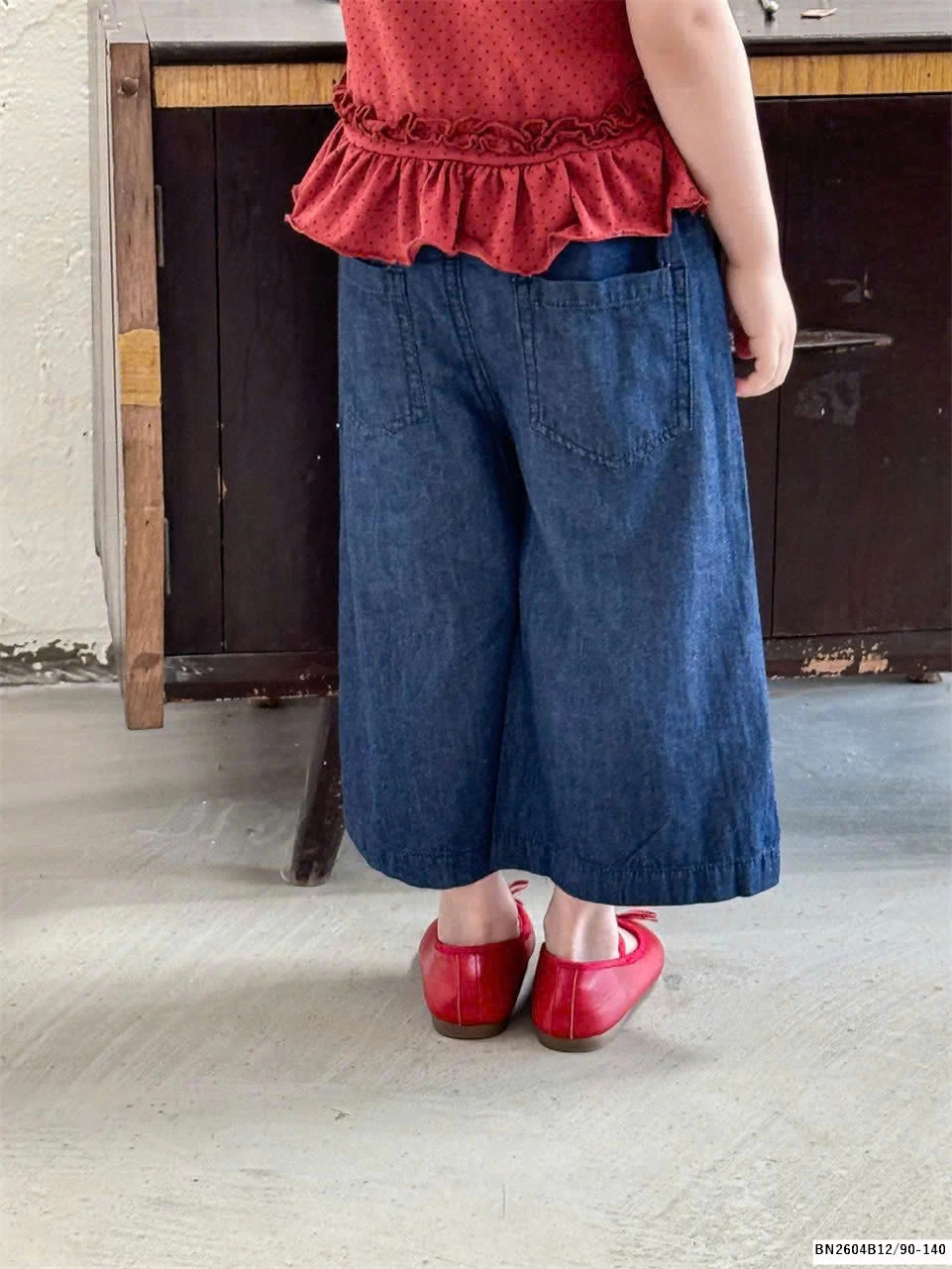 SÉT ÁO 2 DÂY ĐỎ MIX JEAN SUÔNG