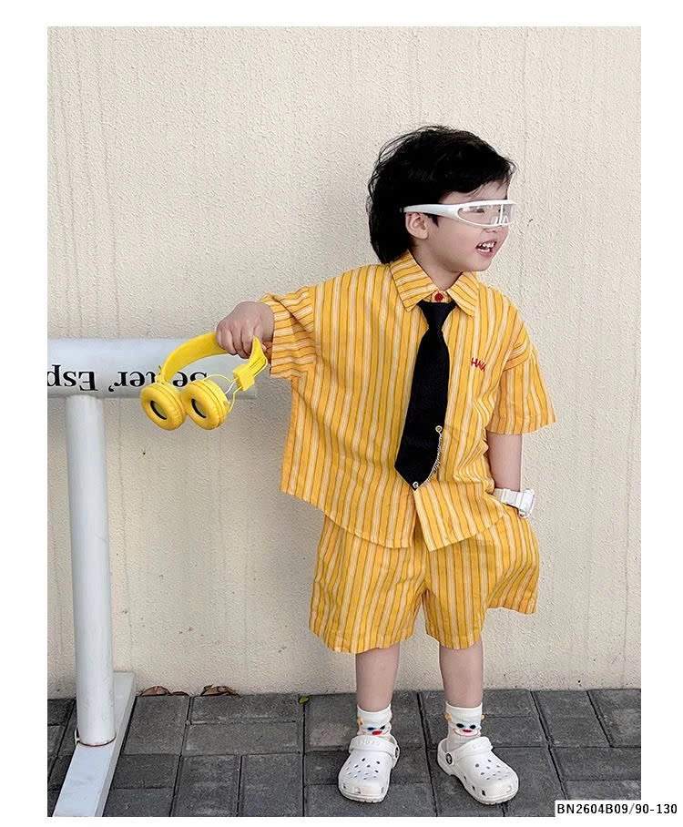 SÉT SƠ MI SỌC VÀNG