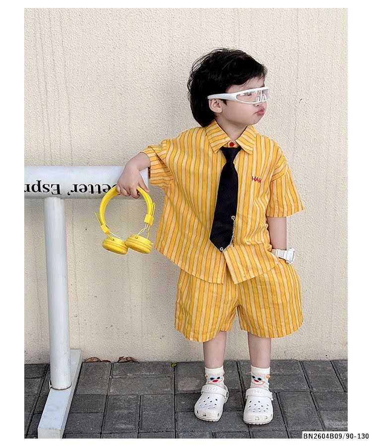 SÉT SƠ MI SỌC VÀNG