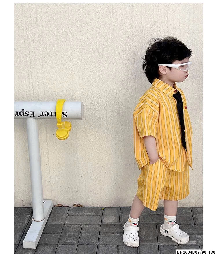 SÉT SƠ MI SỌC VÀNG