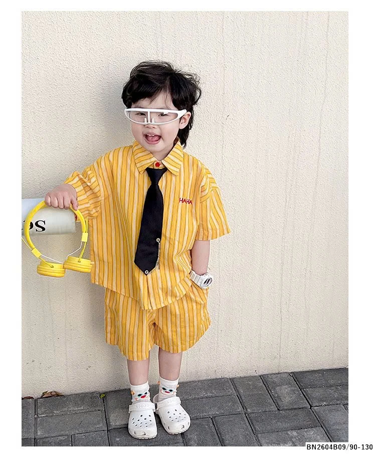 SÉT SƠ MI SỌC VÀNG