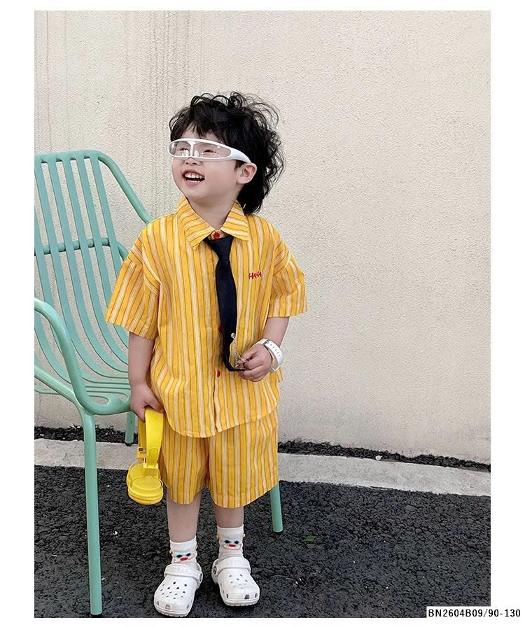 SÉT SƠ MI SỌC VÀNG