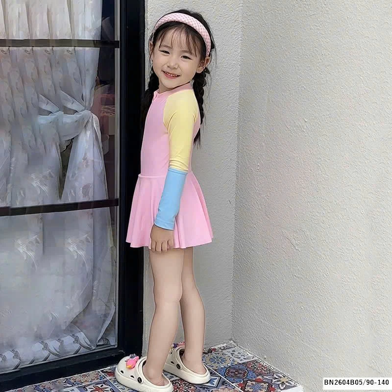 Bộ bơi phủ váy phối màu