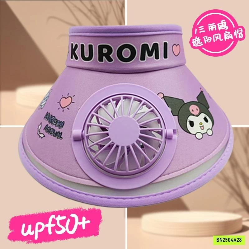 MŨ CHỐNG NẮNG KÈM QUẠT SANRIO