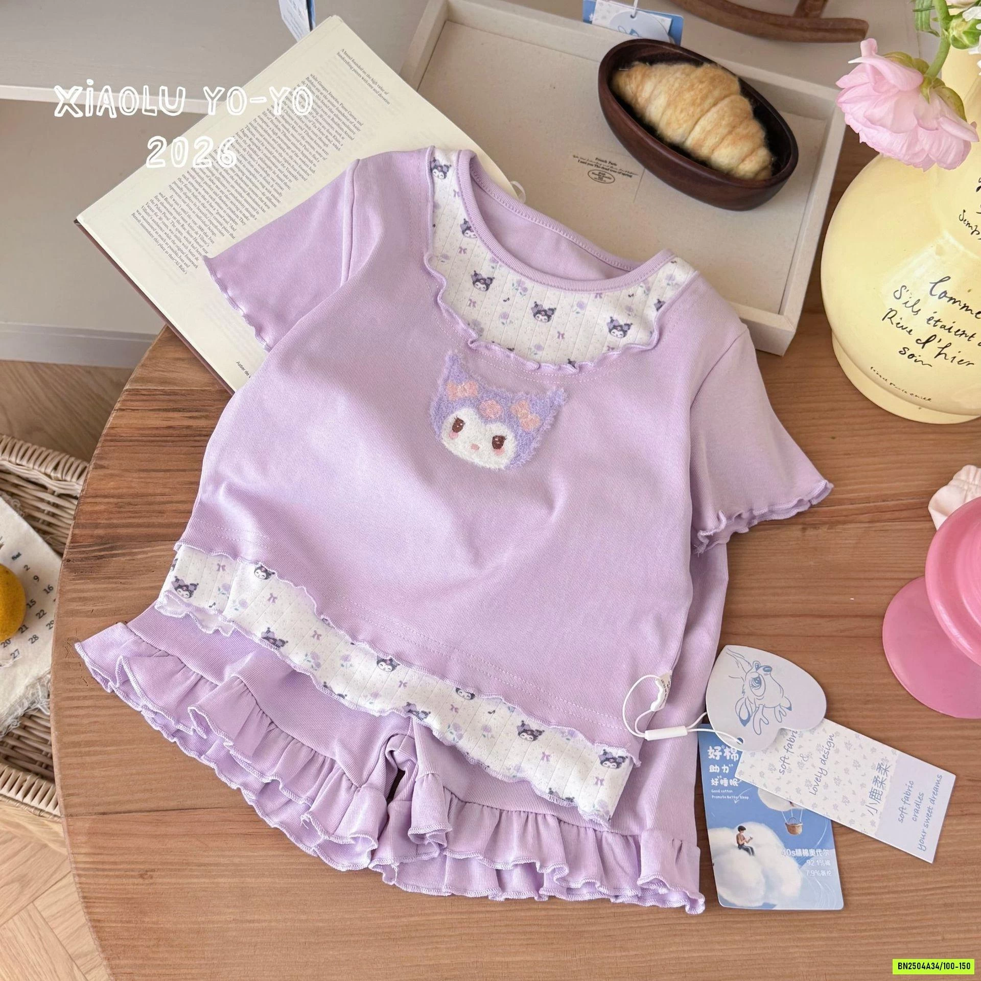 BỘ COTTON VIỀN BÈO SANRIO